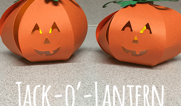 Paper Jack-o’-Lantern: Cricut tutorial with SVG file!