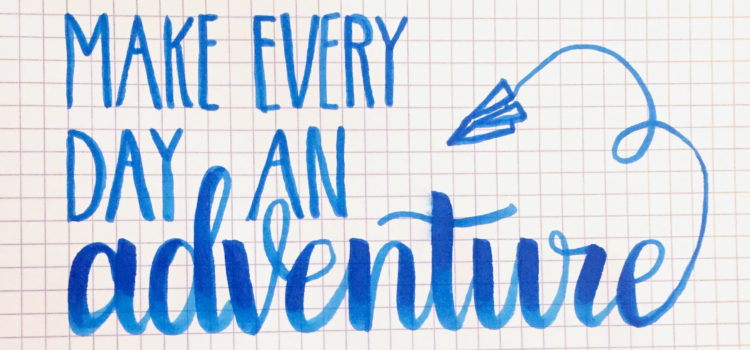 One month of lettering! Celebrating my calligra-versary!