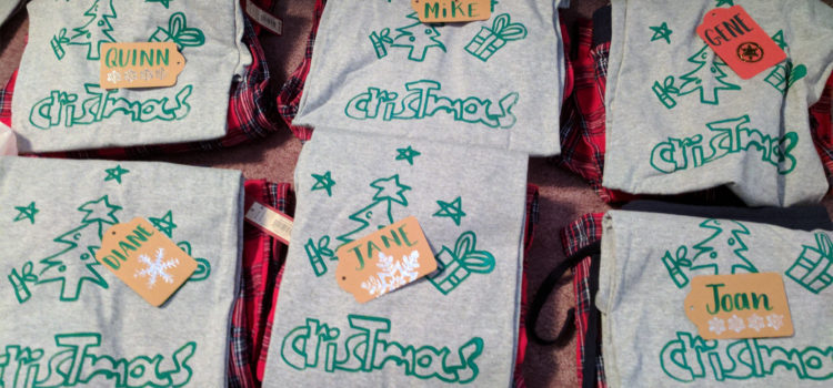 The start of a Christmas jammies tradition